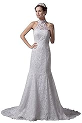 Sleeveless Sheath Lace Taffeta High-Neck  Dress with a Court Train 