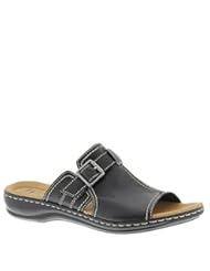 From Amazon.com. Click for details:
 Shoes: Clarks Womens Leisa Gianna Slide,Black Leather,US 10 W - The Clarks Companies, N.A. Shoes: Clarks Womens Leisa Gianna Slide,Black Leather,US 10 W - The Clarks Companies, N.A.