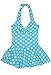Wantdo Girl's Cover Up One Piece Swimsuit Dot Swimwear UV Protection Swimdress
