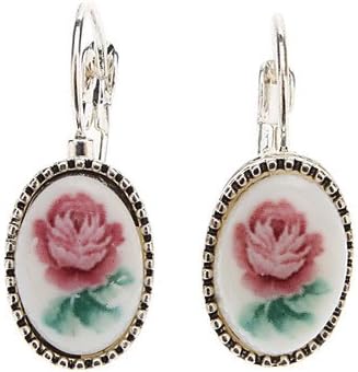 Graceful Flower Pattern Ellipse Earing