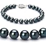 PearlsOnly Black 6.5-7mm AAA Japanese Akoya Pearl Bracelet-8-inch