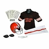 IMAGE OF Franklin Sports NFL Cleveland Browns Deluxe Youth Uniform Set Medium #15701F32