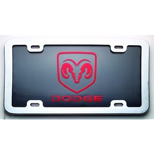 Bully-LP-831-Dodge-LED-logo-plate-Red-LED