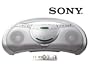 SONY ZSY3WHITE CD Player Radio Boombox, White