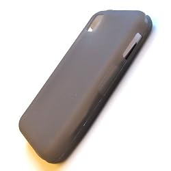 Samsung Instinct M800 Silicone Protector Soft Skin Case Smoke Grey