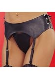 Leather Lace Up Garterbelt (As Shown;One Size)