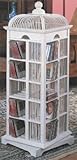 IMAGE OF Birdcage Revolving CD Rack - 280 Capacity (White) (14.25