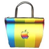 41jUdwxVxjL. SL160  Bucket Bag  of Vintage Retro Apple Computers Rainbow Logo