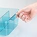 InterDesign Cosmetic Organizer Tote for Vanity Cabinet to Hold Makeup, Beauty Products - Aqua Blue
