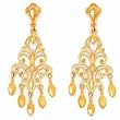 14k Gold Fancy Chandelier Earrings