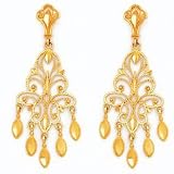 14k Gold Fancy Chandelier Earrings
