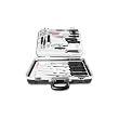 Victorinox 24-Piece Gourmet Knife Set, Black Fibrox Handles with Attache Case