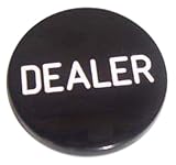Dealer Button Engraved (Black)