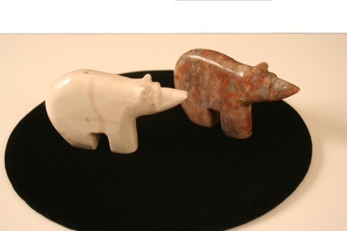 Stone Carved Fetish Bears
