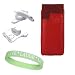 4-1 Bundle For Ipod 4th Generation includes Brand New: Red Switch Carrying Case + Home/Travel Charger + Car Charger + Live*Laugh*Love Wrist Band!!!