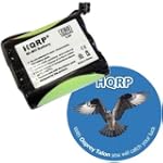 HQRP Cordless Phone Battery for Panasonic KX-TC1486, KX-TC1486B, KX-TG2120, KX-TG2122 Cordless Telephone / Extended / High-capacity / plus Coaster