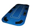 Poker Table Squirrel Poker Oval 4 Fold Poker Table with betting lines and blue cloth