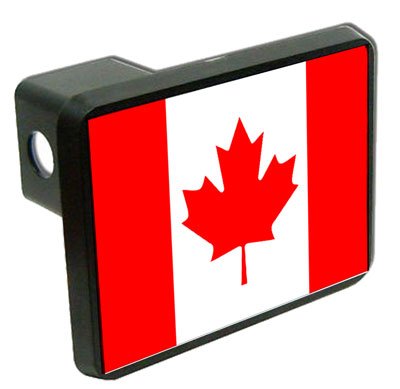 Canada Flag Trailer Hitch Cover 1.25