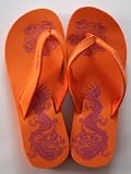 Produkt-Bild: Wandelei Damen Sandale/Zehentrenner, Serie : DRAGON , orange - Gr. 39