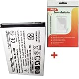 HQRP Replacement for CREATIVE Zen Micro MP3 Player Battery + HQRP Screen Protector