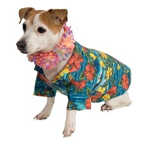 Hawaiian Luau Pet Dog Costume Size Medium