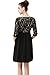 Momo Maternity Lace V-Neck Empire Waist Dress - Black M