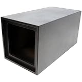 ASC Single 12" Kicker Square L3 L5 L7 Subwoofer Tube Vented Port Sub Box Speaker Enclosure - Armor Coated