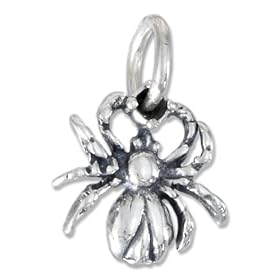 STERLING SILVER SPIDER CHARM