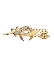 10k Yellow Gold .05ct tw Diamond Shriner Tie Tac