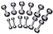 5-30 Lb. Cast Iron Hex Dumbbell Set