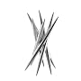 Legnoart Spicy 6-Slot Knife Holder With Steak Knives, Chrome