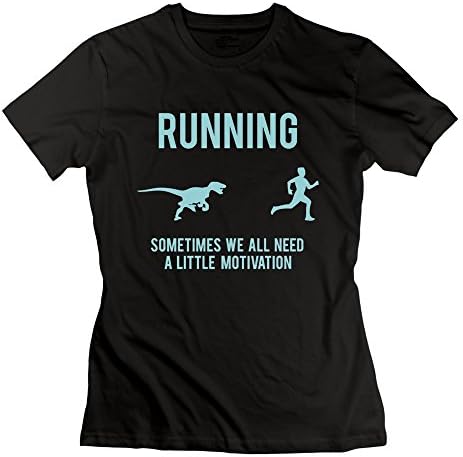 Women's Running Motivation Raptor Dinosaur Slim Fit T-shirt