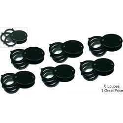 Loupe 5X 10X 20X Folding Magnifier Magnifying Tools