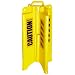 Eagle 1820CAUTION YellowJacket Collapsible Safety Barricade with Caution Sheeting, 24" Width x 42-1/2" Height x 24" Depth
