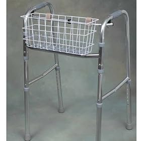 Walker Basket with Beverage Holder Tray - Walker Accessory
