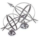Achla Designs Steel w/Black Finish Armillary Outdoor Garden Sundial