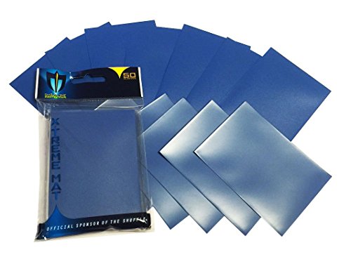 50 Premium Blue Double Matte Deck Protector Sleeves for Gaming Cards Like Magic The Gathering MTG, Pokemon, YU-GI-OH!, & More X-TREME by Max Pro by Max Protection