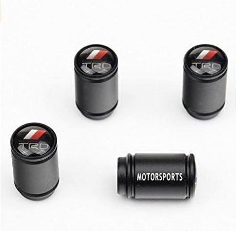 Stunning Quality Black Extra Long Metal Tyre Valve Dust Caps wi