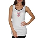 Womens MLB Minnesota Twins Soft & Comfortable Camisole / Summer Tank Top - White (Size: L)