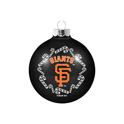 San Francisco Giants MLB 2 5/8” Painted Round Candy Cane Christmas Tree Ornament-Black San Francisco Giants MLB 2 5/8” Painted Round Candy Cane Christmas Tree Ornament-Black