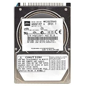 Toshiba MK2023GAS - Hard drive - 20 GB - internal - 2.5" - ATA-100 - 4200 rpm - buffer: 2 MB
