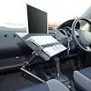 サンワダイレクト 車載用ノートパソコンスタンド 車の中で快適パソコン操作 ＜ロングセラー商品＞ 100-MR001
