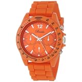 Breda Womens 2293-Orange Haley Trendy Silicone Watc