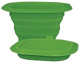 i Play - Green Sprouts Collapsible Silicone Storage Bowl 3-12 Months Stage 2-3 Green -