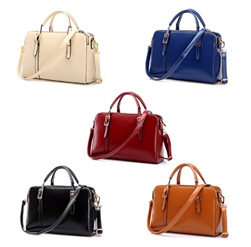 【ARINCO】 スタイリッシュ ２Way ショルダー ハンド バッグ ストラップ付 通勤 通学 カジュアル レディース カラフル ５色 サイズ 29cm x 21cm x 8cm