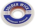 Aven 17542 Desoldering Wick, 2.5mm Width, 5' Length (2 Pack)