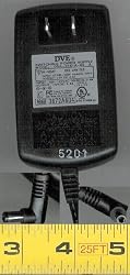 DVE Adaptor Model: DSA-0151A-05 Input: AC100-120V Output: 5VDC = 2.4A
