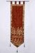Luxurious Wall Runner with Tab Tops and Tassels - Brown