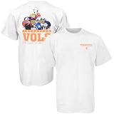 Tennessee Volunteers White Youth Helmet Pile T-shirt