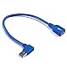 HDE USB 3.0 Right Angle Male to Female Cable